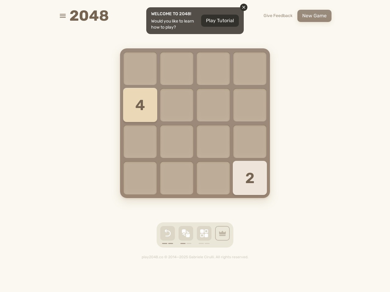 2048网页版预览图