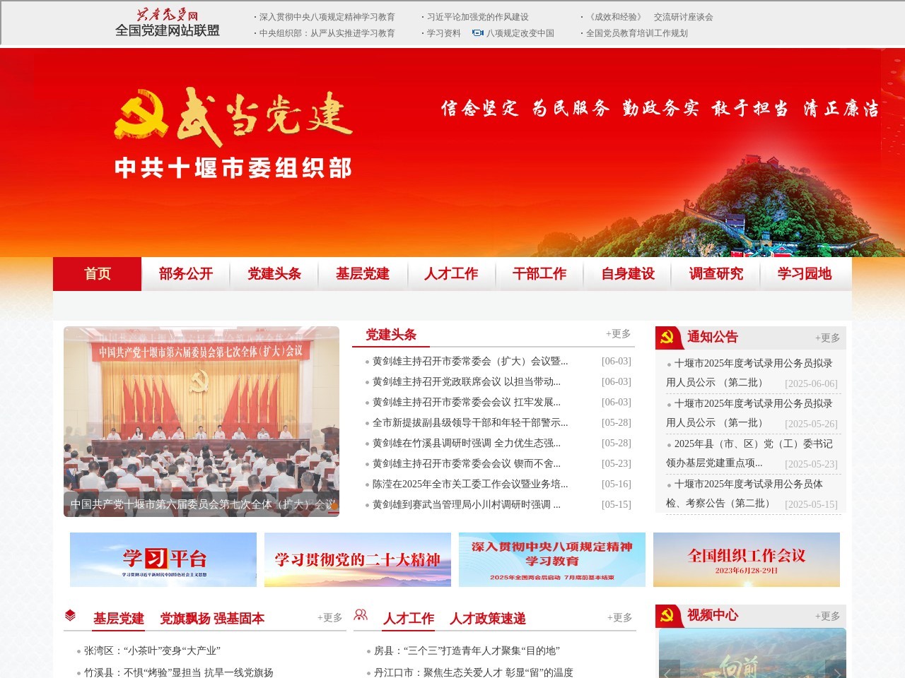 武当党建网预览图